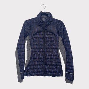 Lululemon Fluff Off Jacket in Stained Glass Love Nightfall Black Size 6